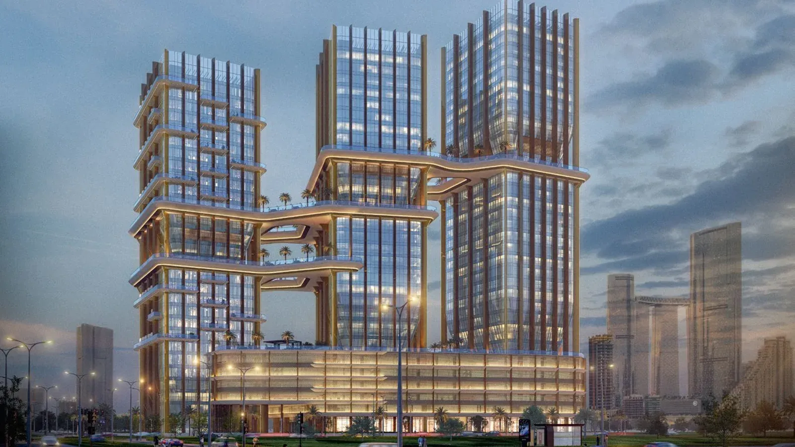 Three-tower mixed-use development in City of Lights on Al Reem Island, Abu Dhabi