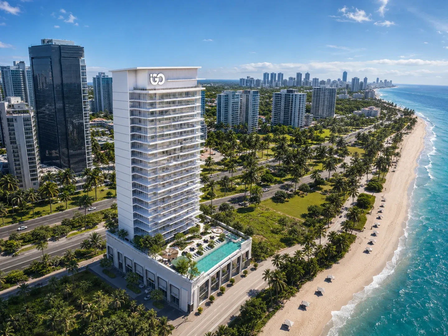 Waterfront residential tower representing IGO Invest Group Overseas