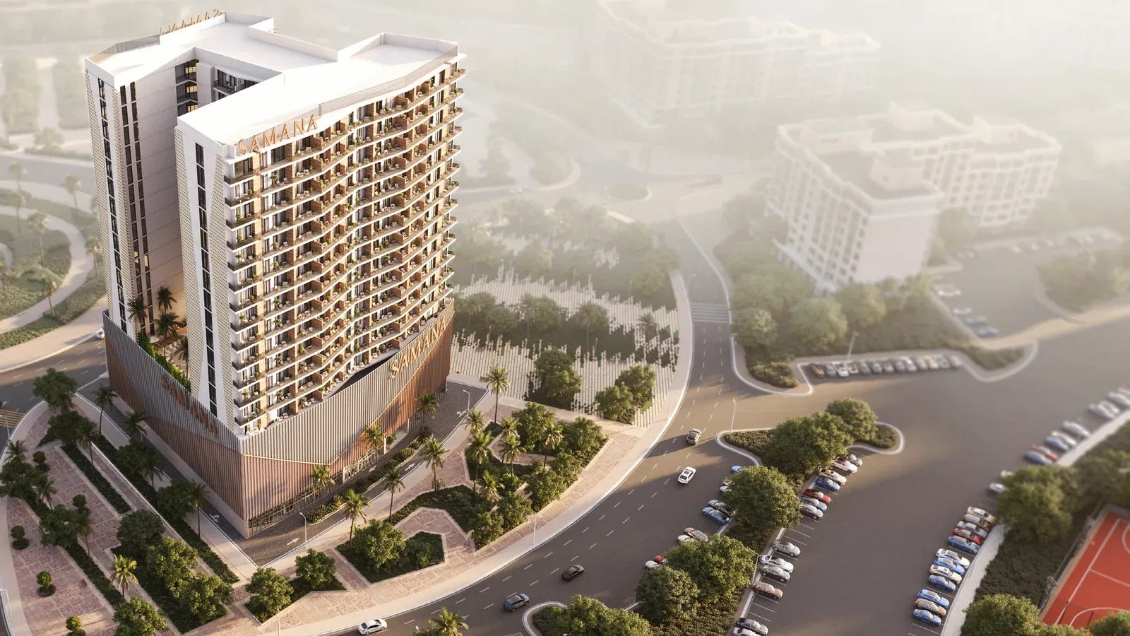 Greenfield by Samana residential building in International City Phase 2, Dubai