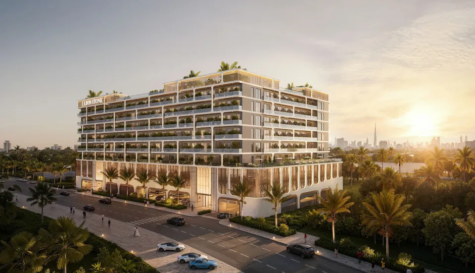 Listone Residence wide exterior view by Lion Stone Properties