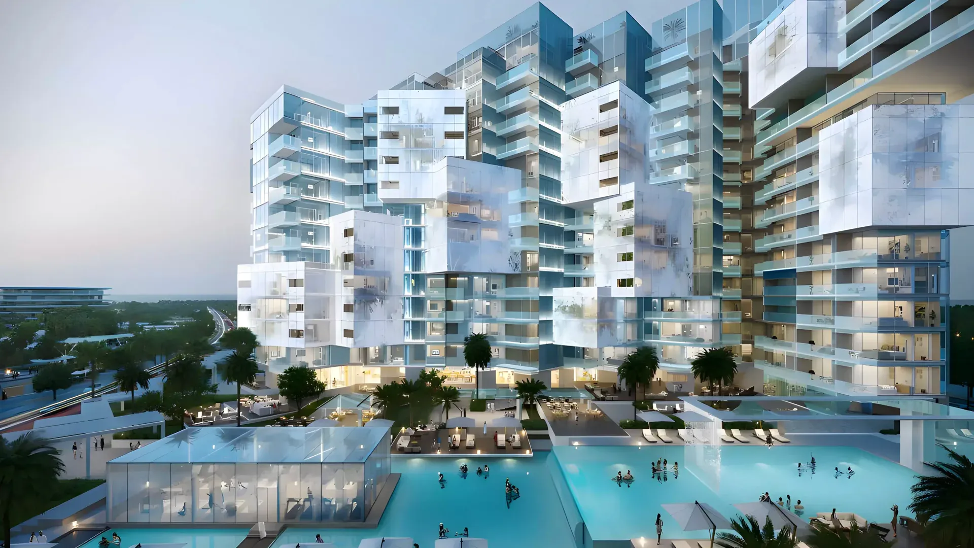 Major Developments residential destination with landscaped pools in Ras Al Khaimah