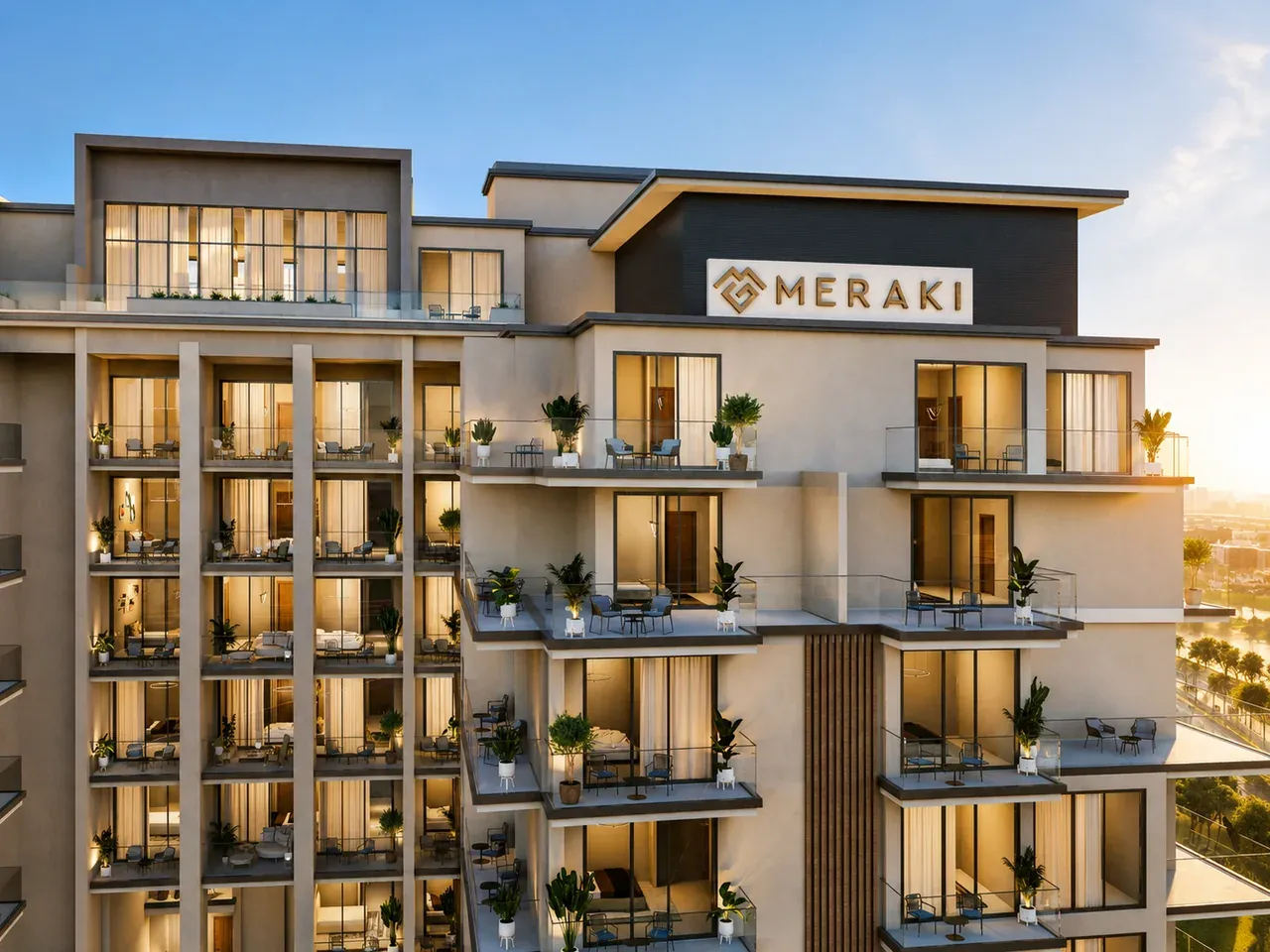 Contemporary residential development by Meraki Developers in Dubai