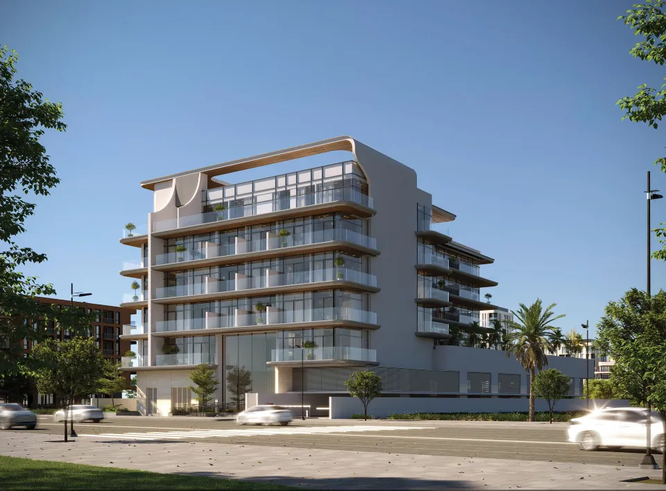 Daytime exterior of Chapter 02 by Newbury Developments in Warsan 4