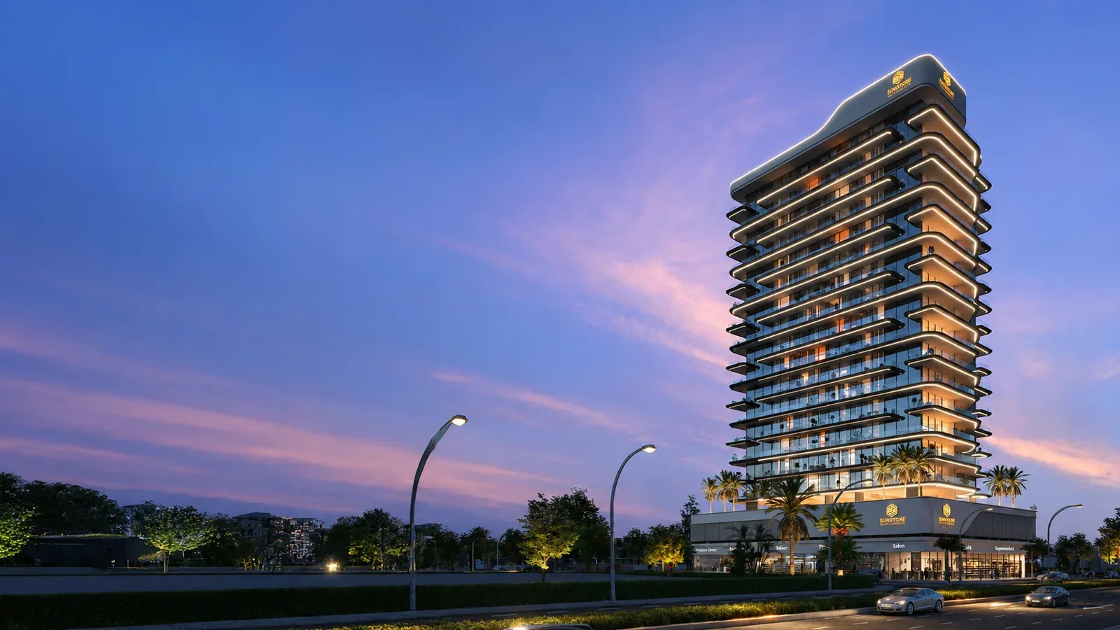 Contemporary residential tower representing Symbolic Developments in Dubai