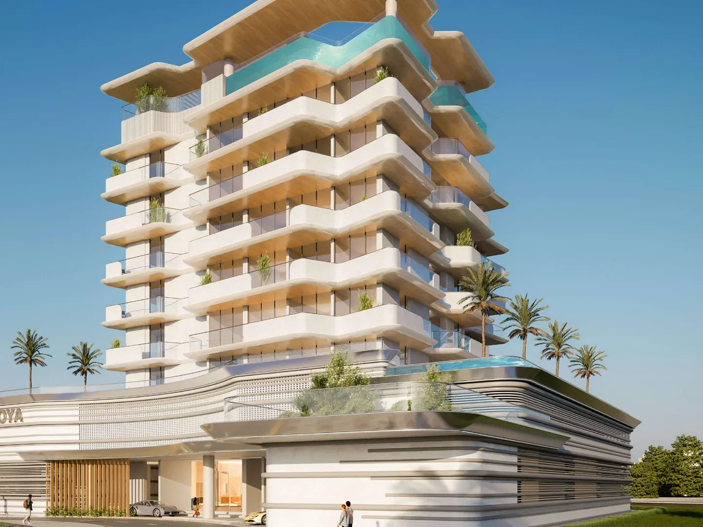 Daytime exterior of Elanora by Zoya in Dubai Industrial City