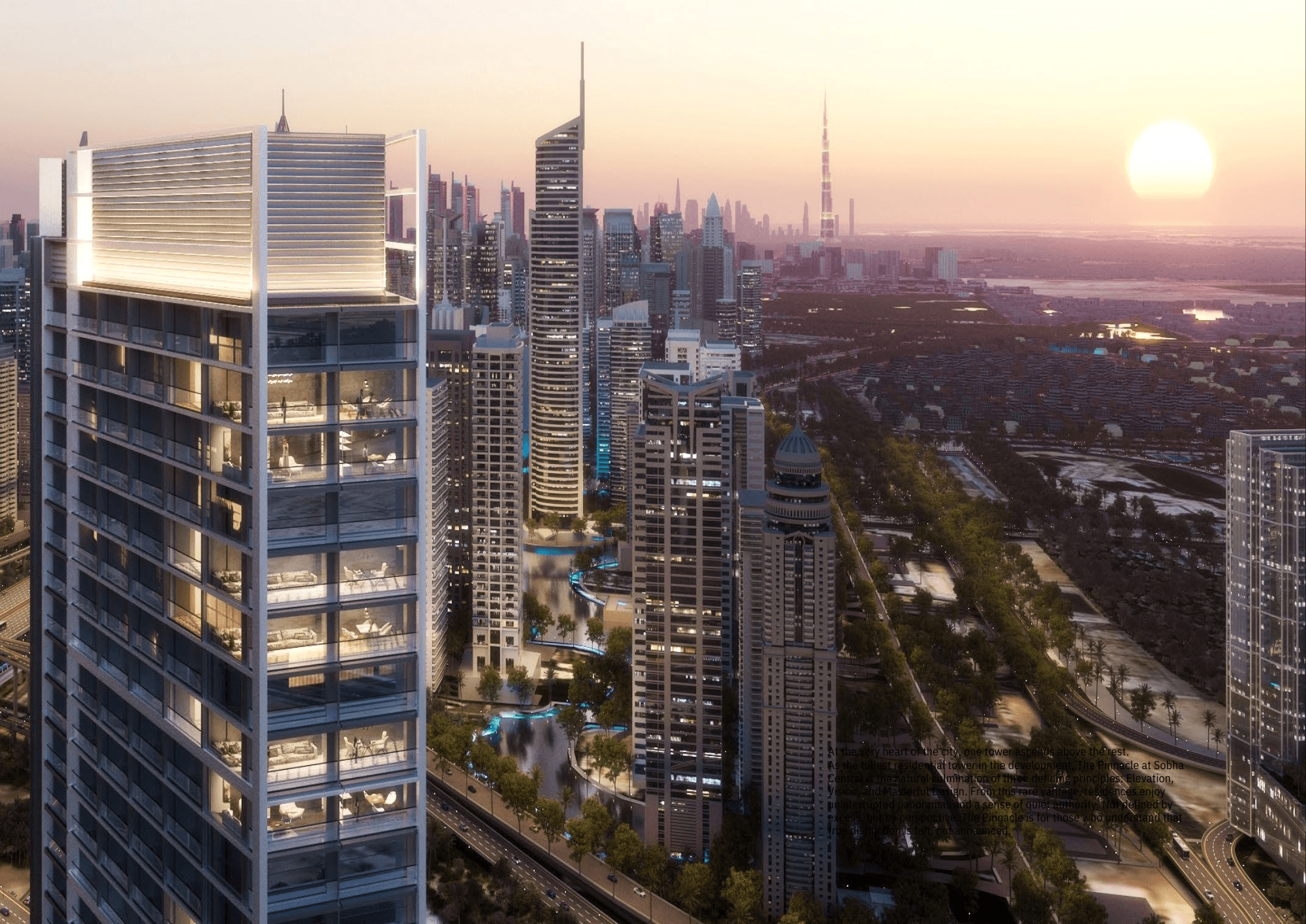 The Pinnacle by Sobha, Sobha Central – 1 & 2 Bedroom Apartments - Gallery Image 1