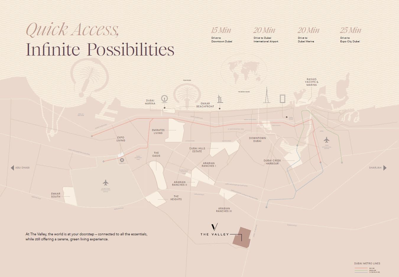 Kaia at The Valley by Emaar Properties, The Valley – 3 & 4 Bedroom Townhouses