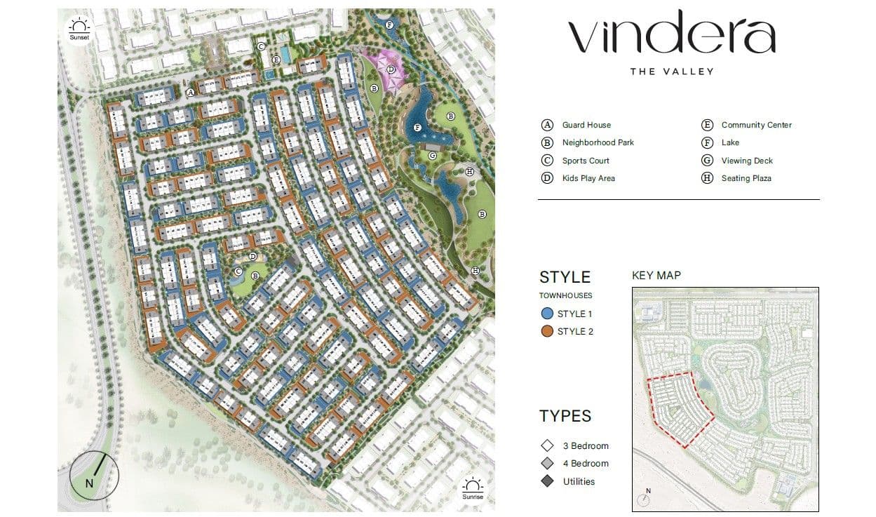 Vindera by Emaar Properties, The Valley – 3 to 4 Bedroom Townhouses