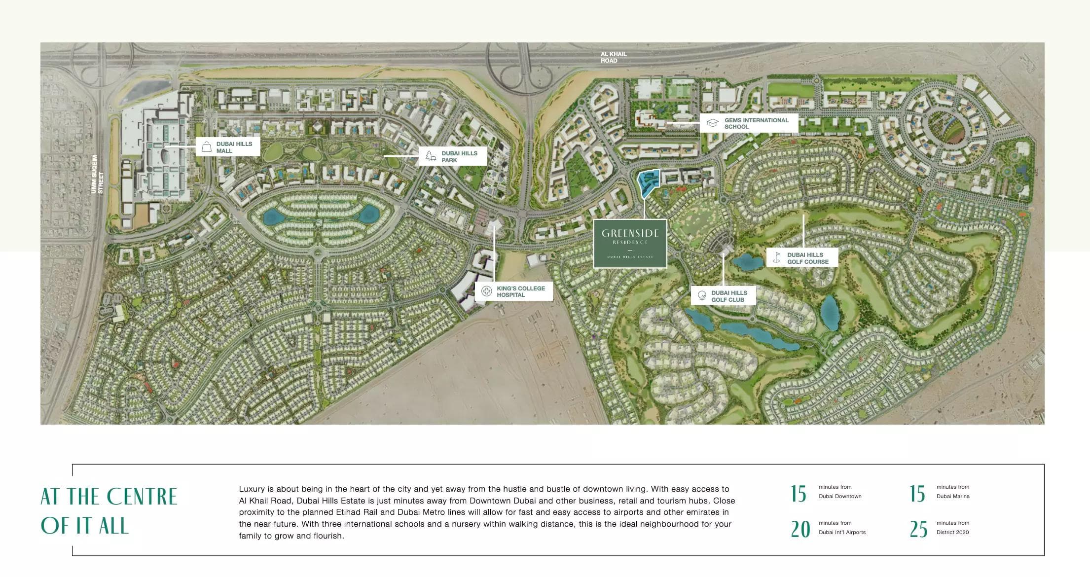 Greenside Residence by Emaar, Dubai Hills Estate – 1 to 3 Bedroom Apartments
