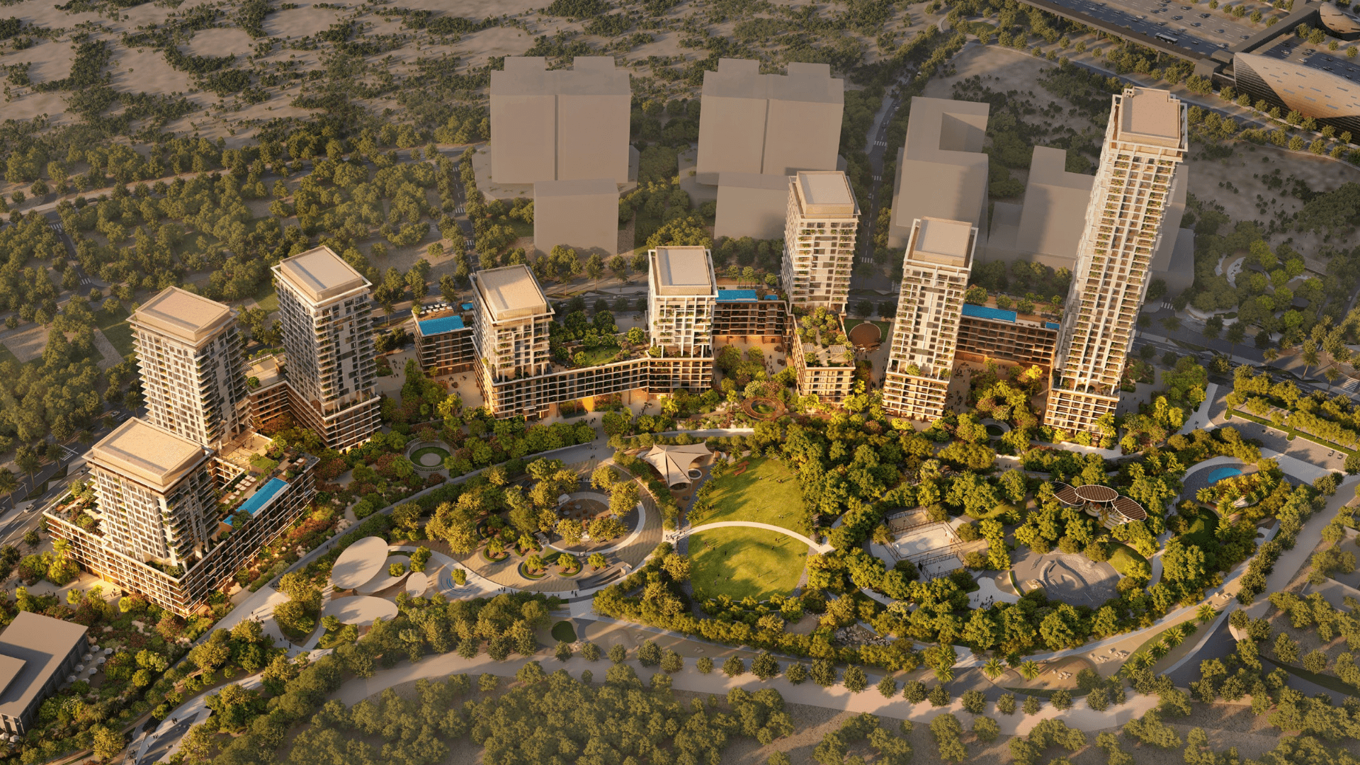 Boulevard Park by Wasl, Wasl Gate - Studio to 4 Bedroom Apartments, Duplexes, Penthouses & Townhouses - Gallery Image 1