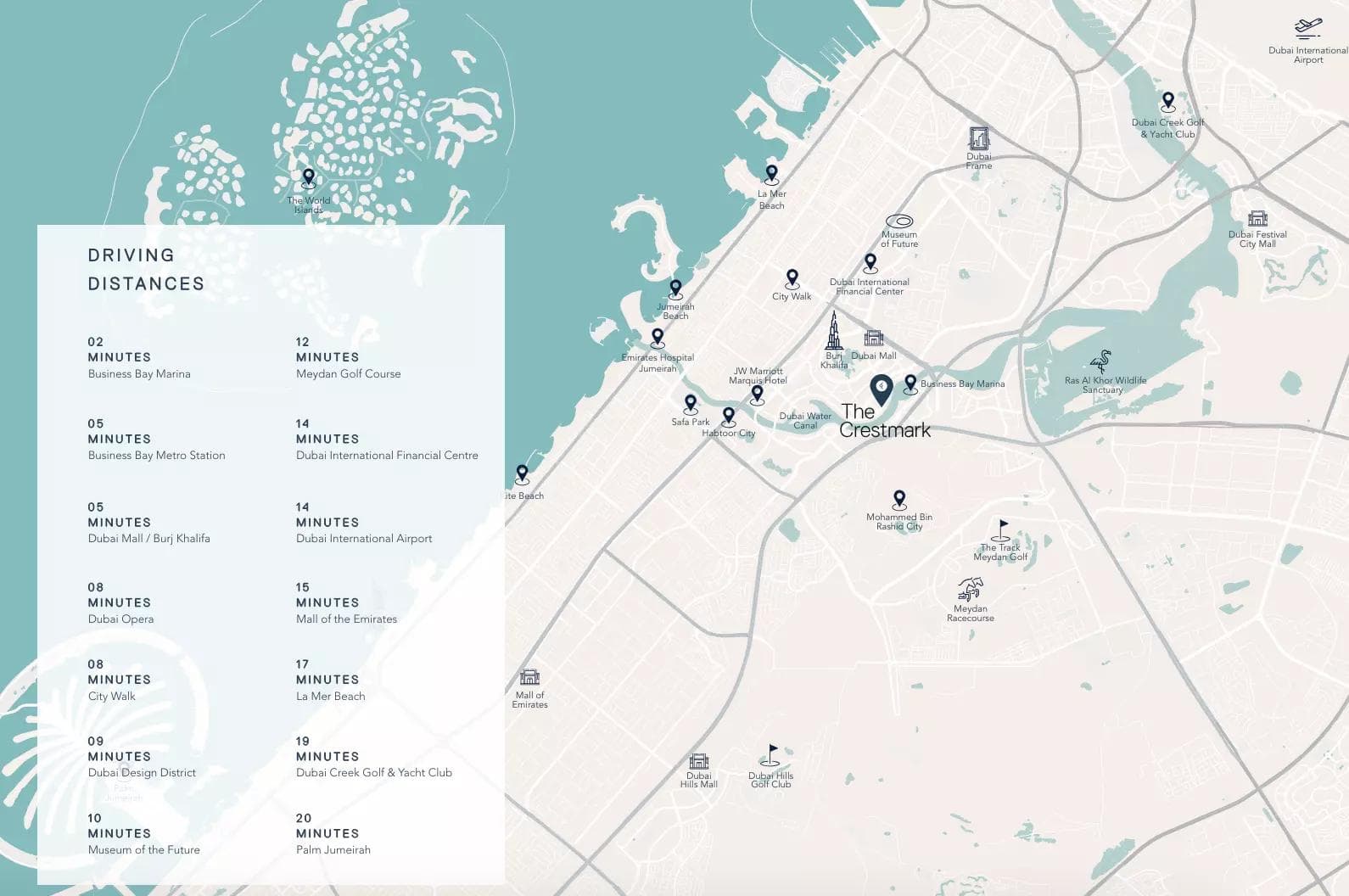 The Crestmark by Ellington Properties, Business Bay – Studio to 3 & 4 Bedroom Apartments and Penthouses