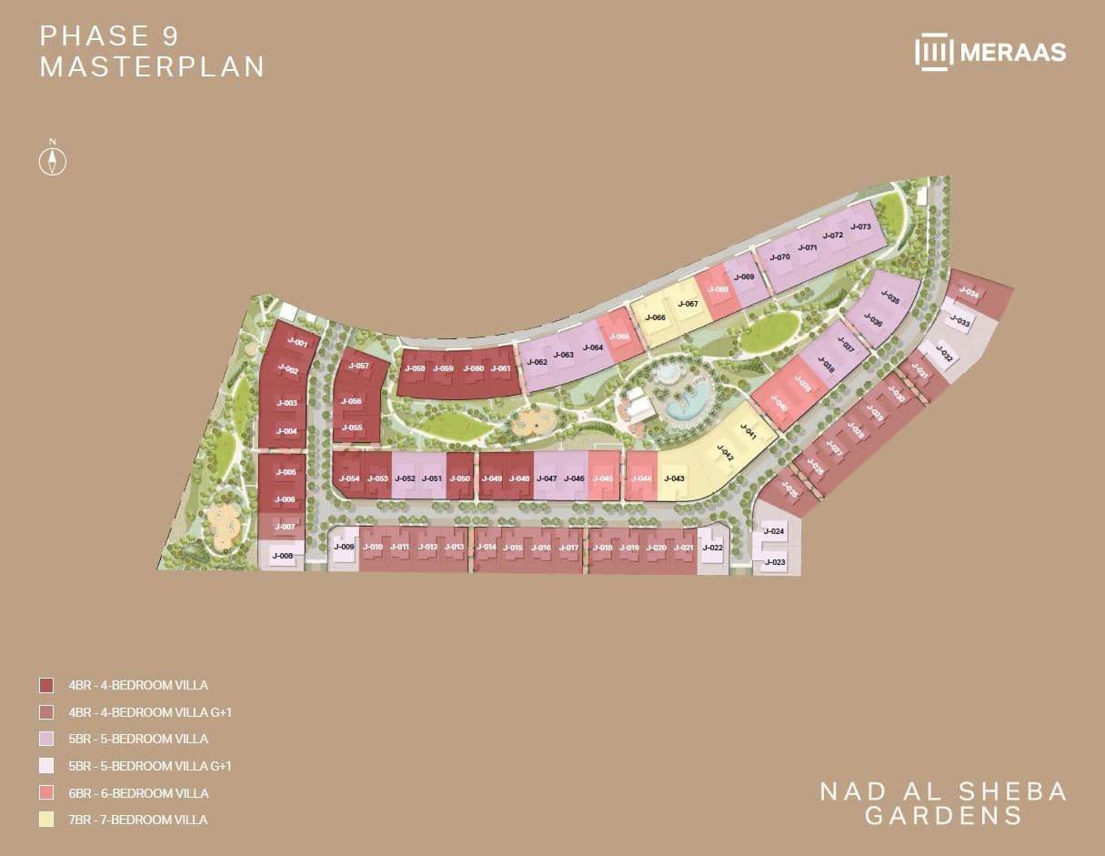Nad Al Sheba Gardens Phase 9 by Meraas, Nad Al Sheba – 3 to 7 Bedroom Townhouses and Villas