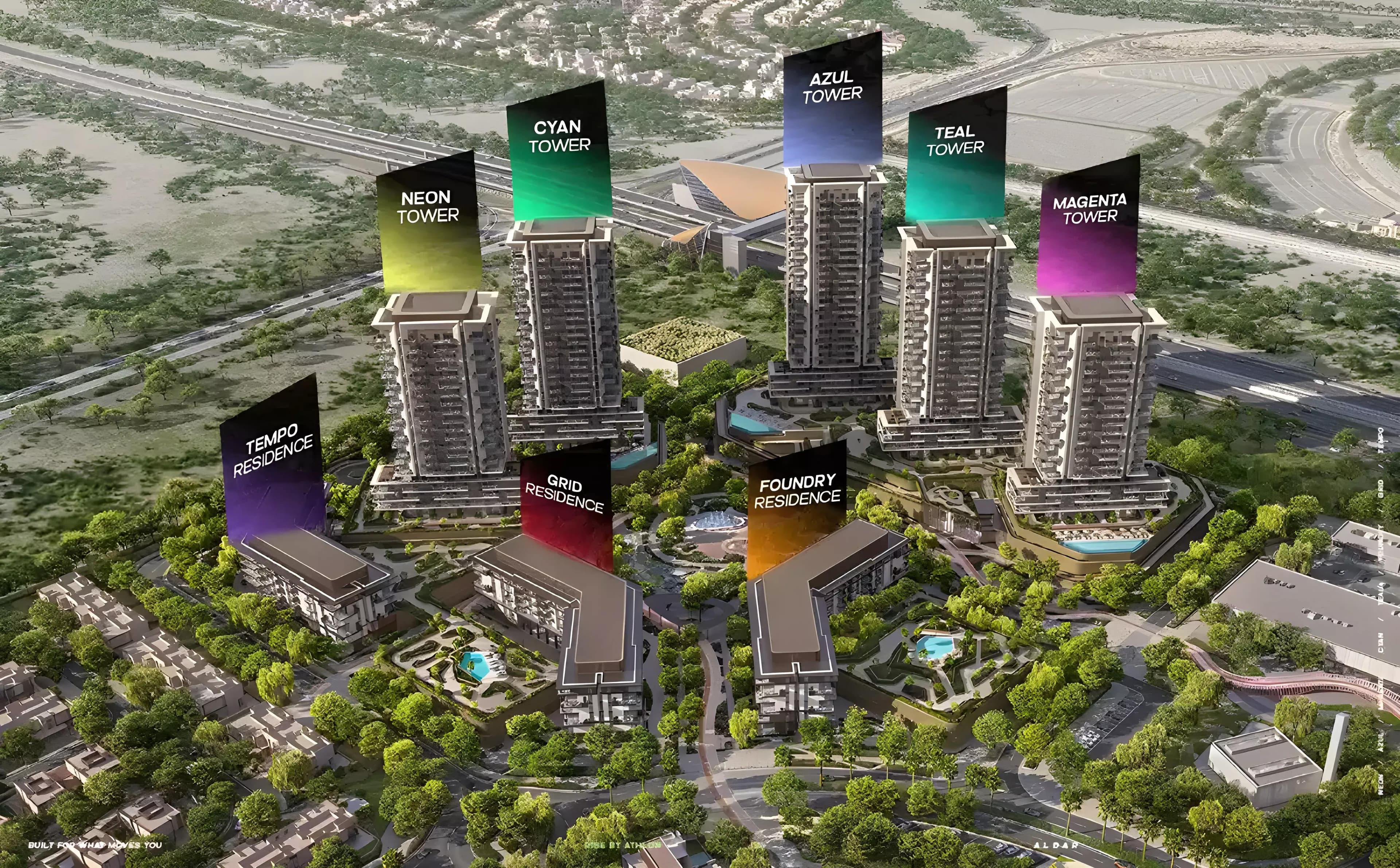 Rise at Athlon, Cyan by Aldar Properties, Dubailand – 1 to 3 Bedroom Apartments