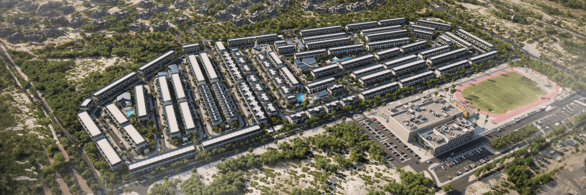 Taormina Village by Reportage, Dubailand – 3 to 5 Bedroom Townhouses & Villas