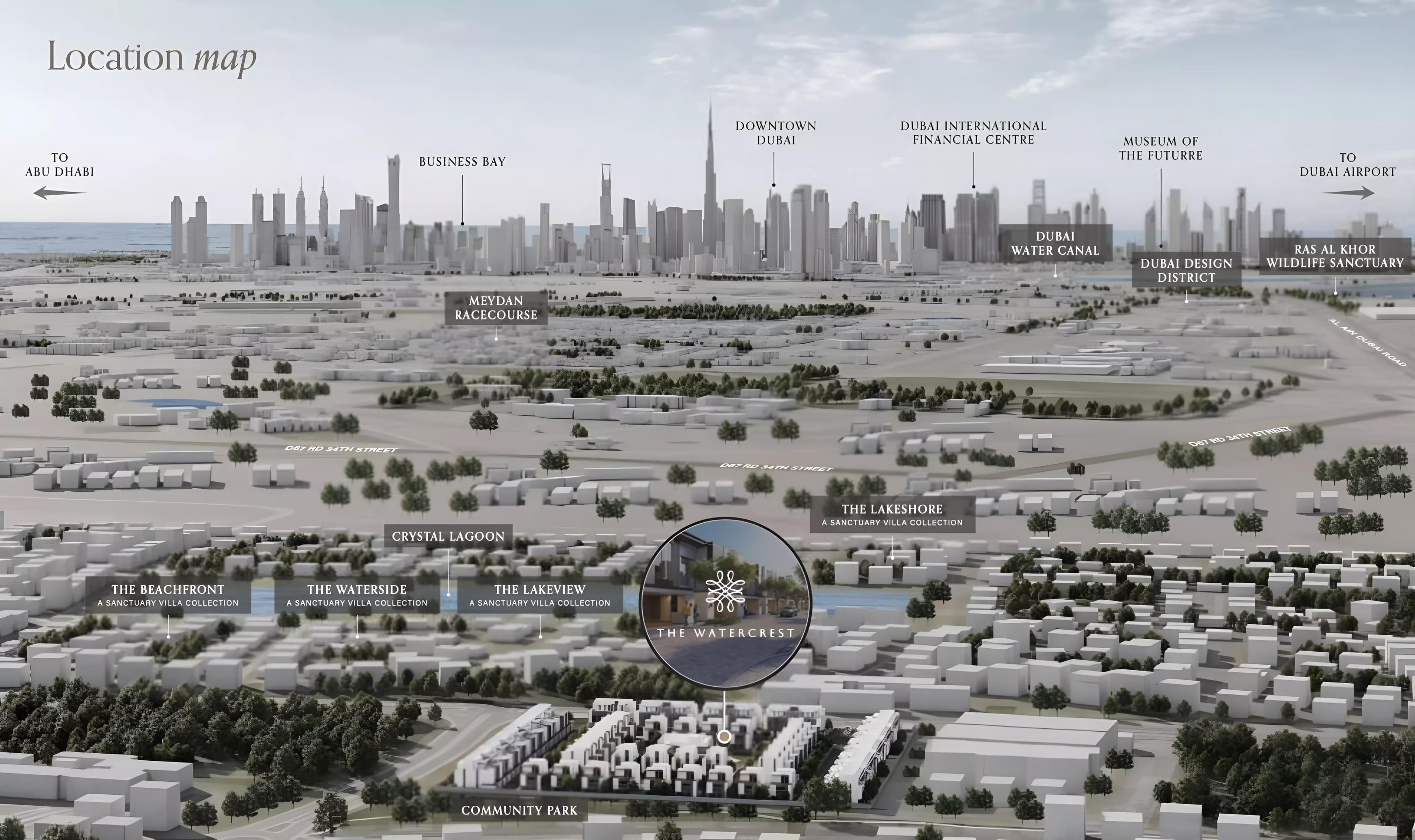 The Watercrest by Ellington Properties, Mohammed Bin Rashid City – 3 to 4 Bedroom Townhouses and Villas