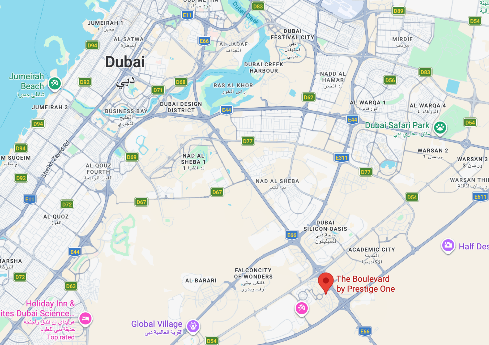 The Boulevard by Prestige One, Dubai Land Residence Complex – Studio, 1 & 2 Bedroom Apartments