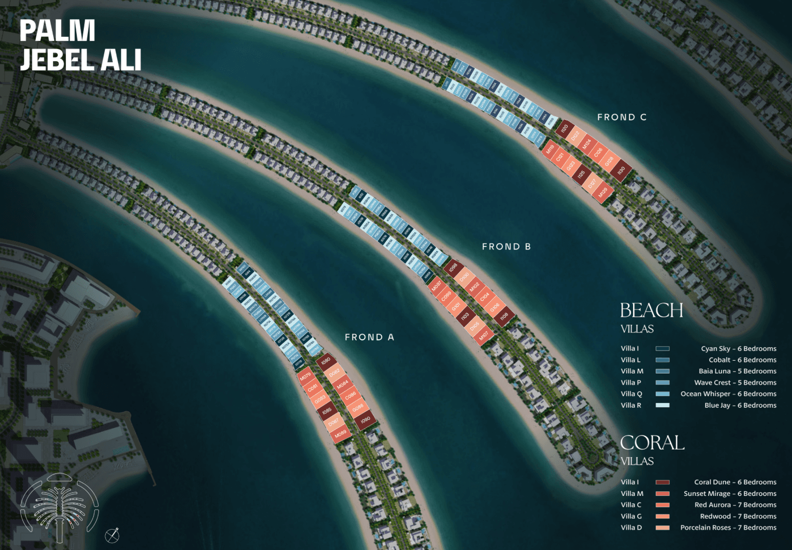 The Villa Collection by Nakheel, Palm Jebel Ali - 5 to 7 Bedroom Villas