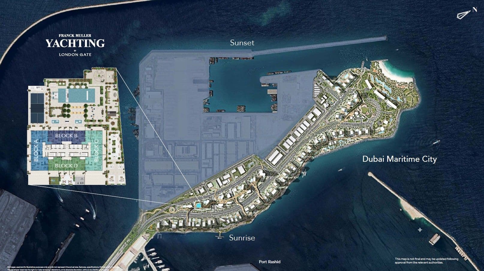 Franck Muller Yachting by London Gate, Dubai Maritime City – Studio, 1 & 2 Bedroom Apartments