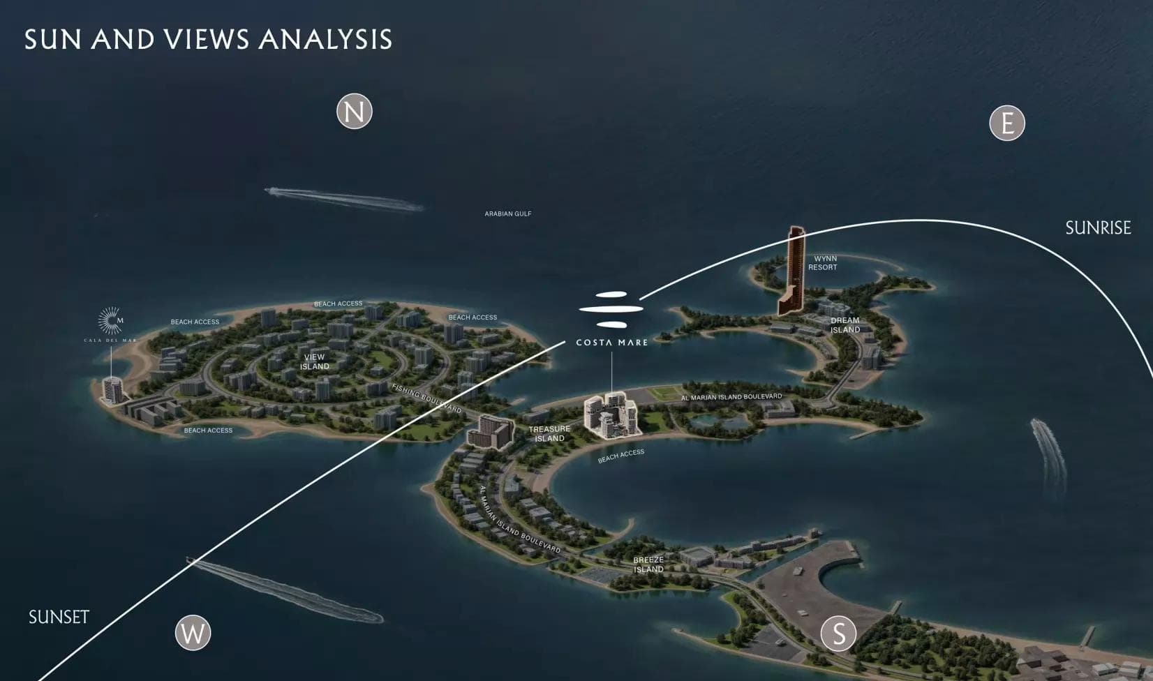 Costa Mare by Ellington Properties, Al Marjan Island – Studios to 6 Bedroom Apartments, Duplexes and Penthouses