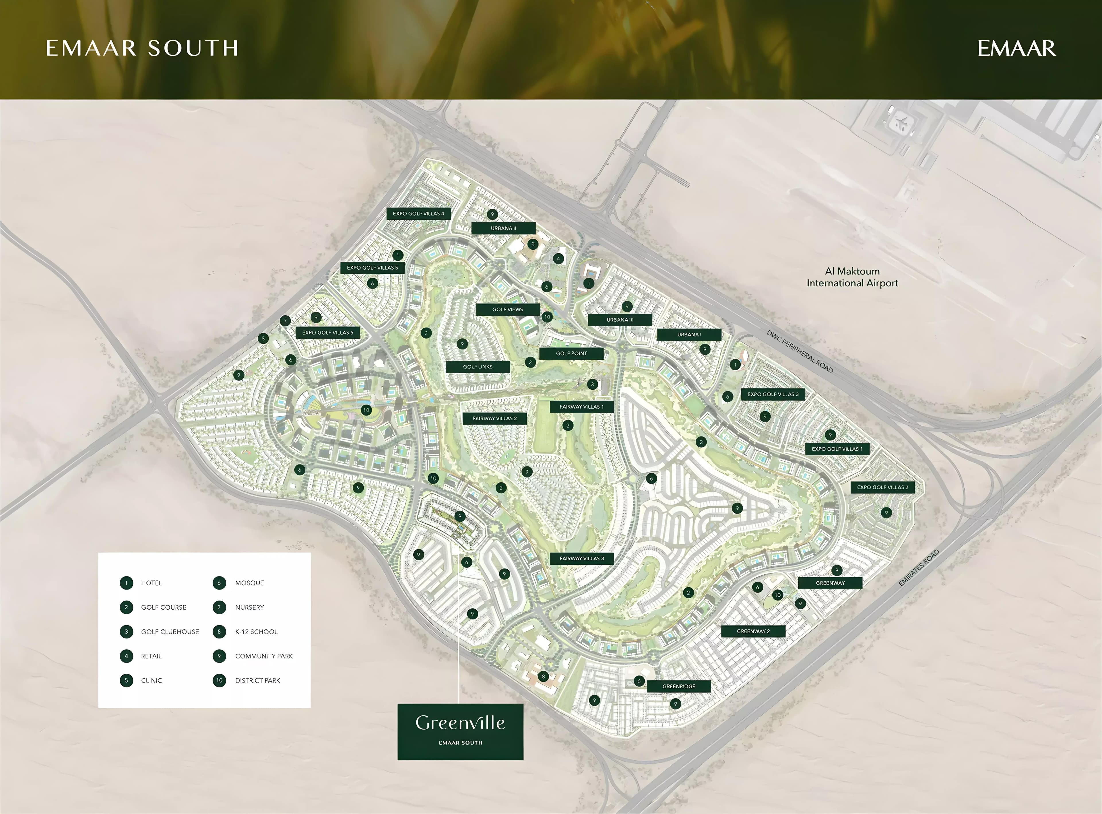 Greenville by Emaar, Emaar South – 3 & 4 Bedroom Townhouses