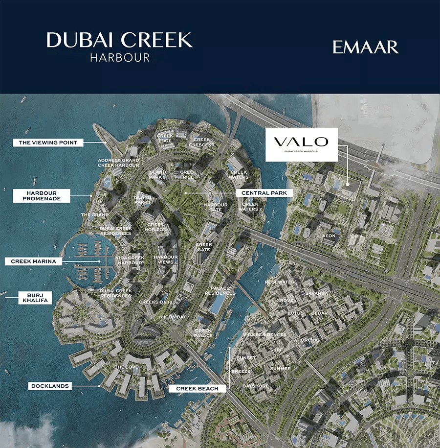 Valo by Emaar Properties, Dubai Creek Harbour – 1 to 3 Bedroom Apartments and Townhouses