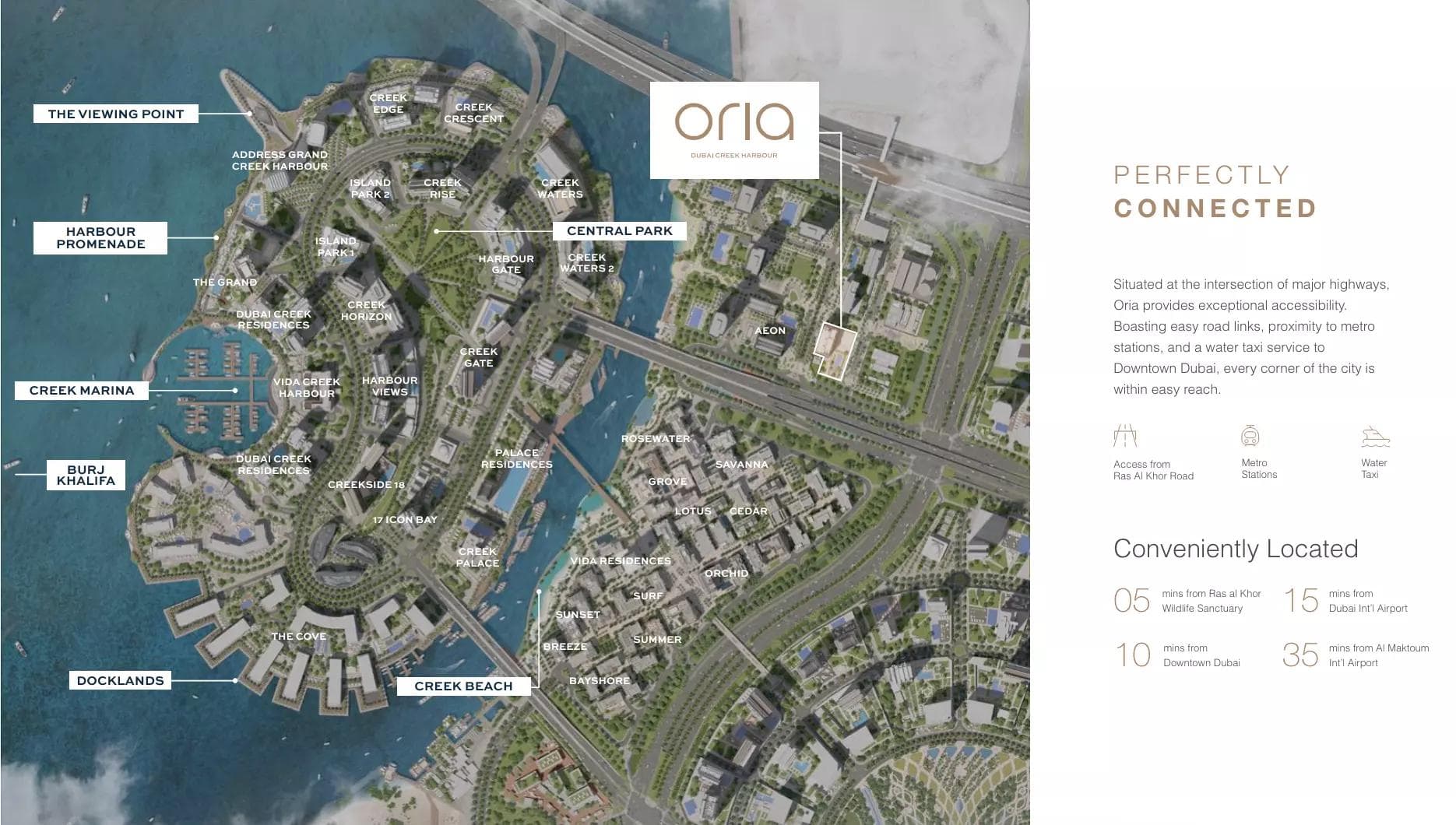 Oria by Emaar Properties, Dubai Creek Harbour – 1 to 3 Bedroom Apartments