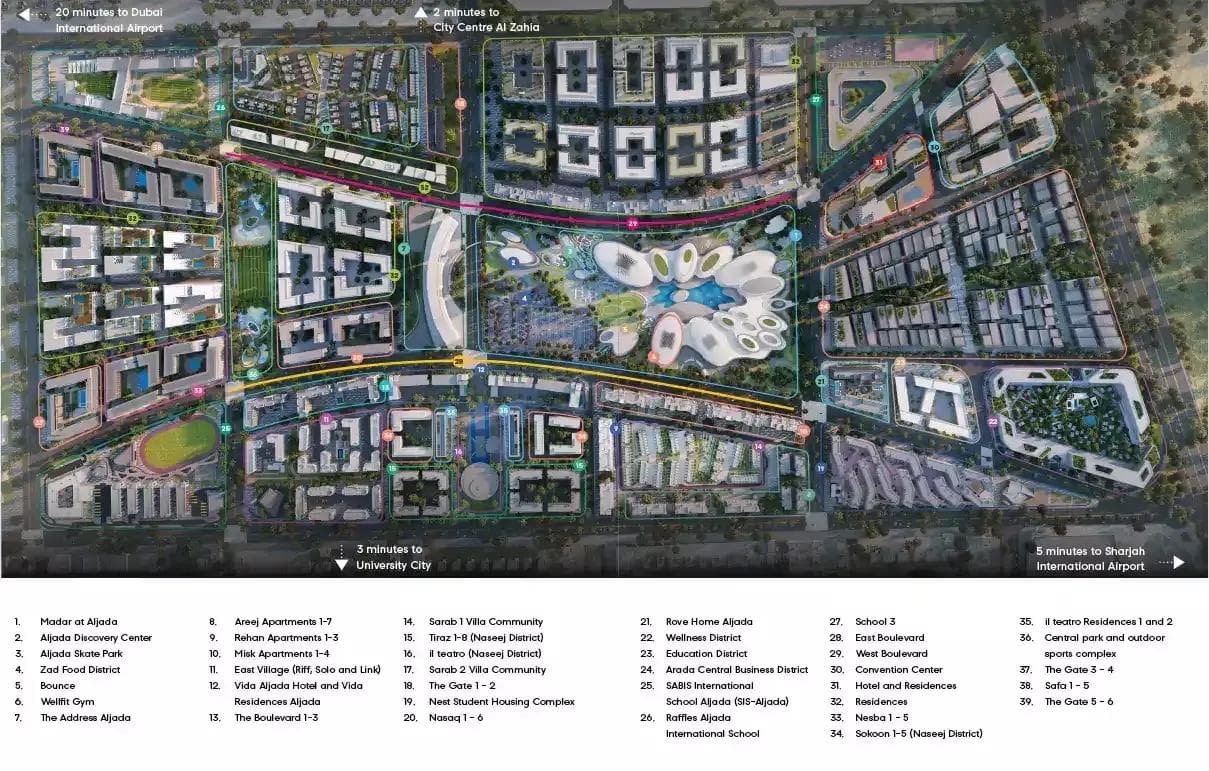 Safa 1 by Arada, Aljada – 1 to 3 Bedroom Apartments