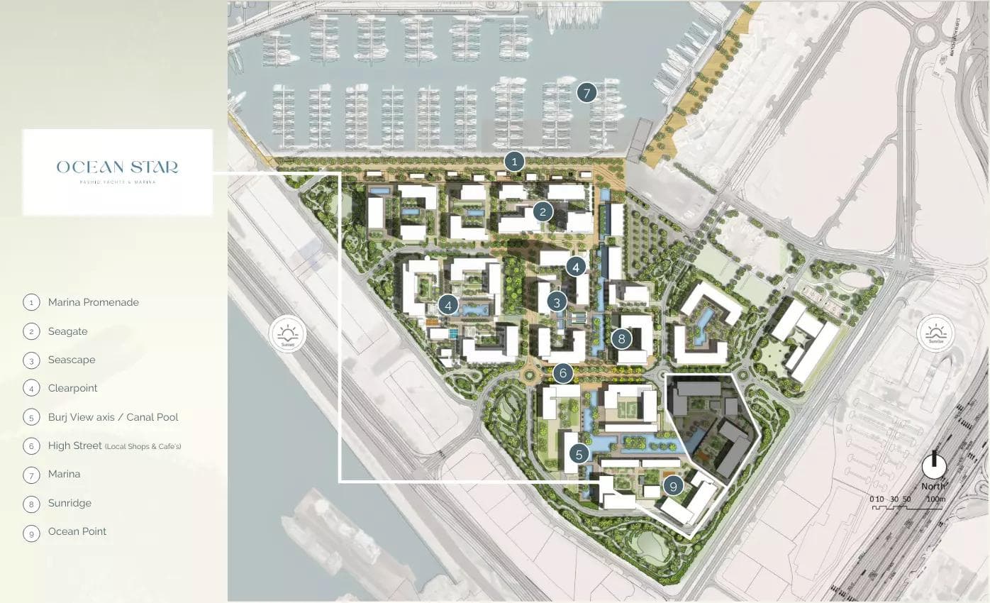 Ocean Star by Emaar Properties, Mina Rashid – 1 to 3 Bedroom Apartments