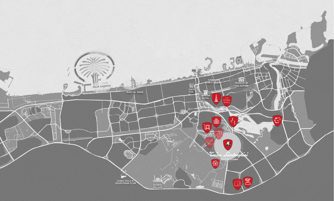 Tonino Lamborghini Residences by Gulf Land Properties, Meydan – 1 to 4 Bedroom Apartments