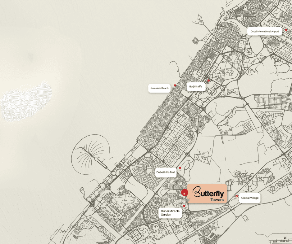 Butterfly Towers by Al Sayyah, Arjan - Studio to 2 Bedroom Apartments