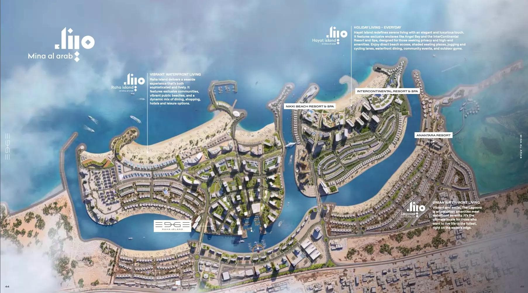 EDGE at Raha Island by RAK Properties, Mina Al Arab – Studio to 2 Bedroom Apartments & Penthouses