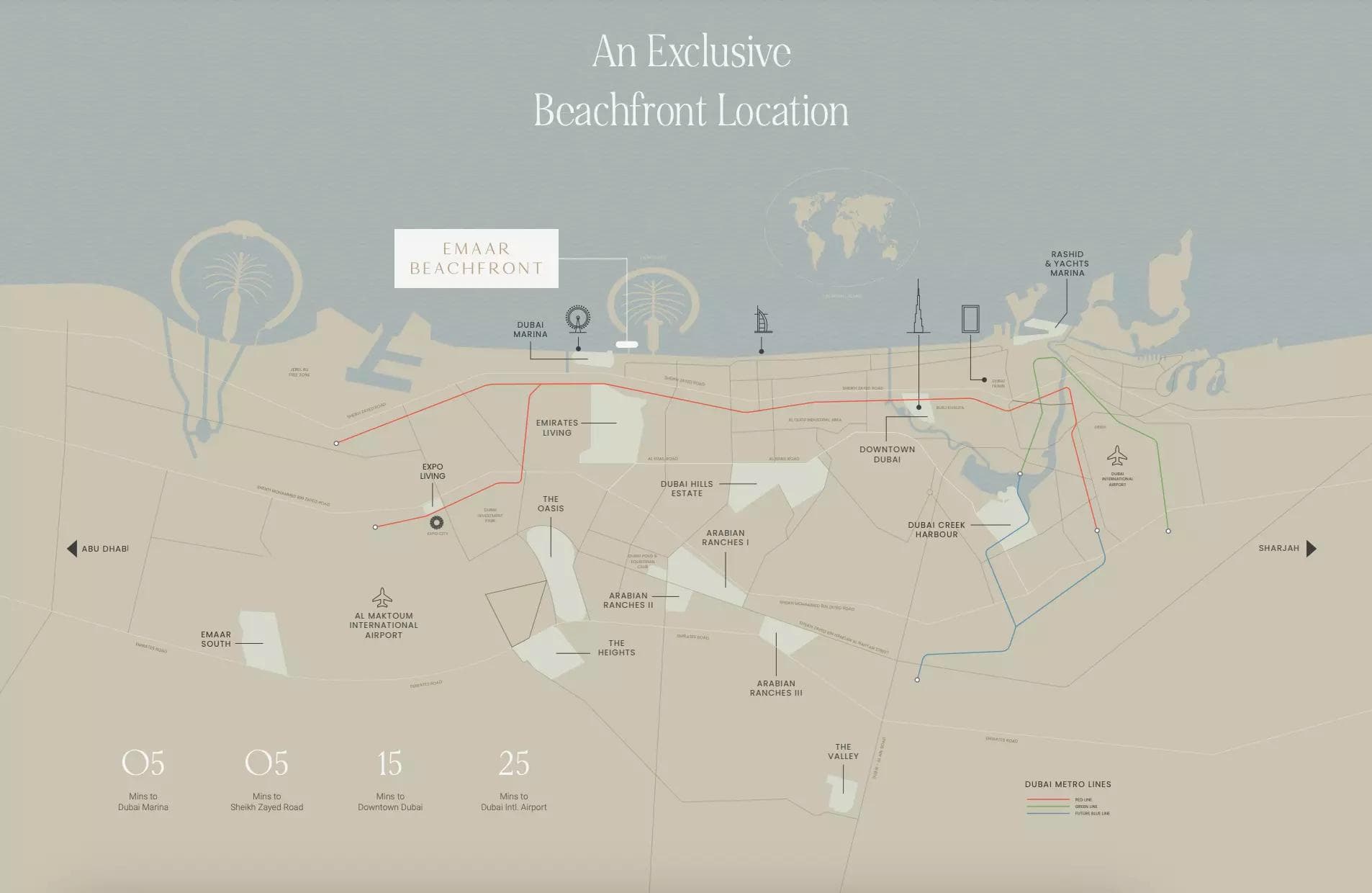 The Bristol Luxury Hotels & Resorts by Emaar Properties, Emaar Beachfront – 1 to 4 Bedroom Apartments and 5 Bedroom Penthouses