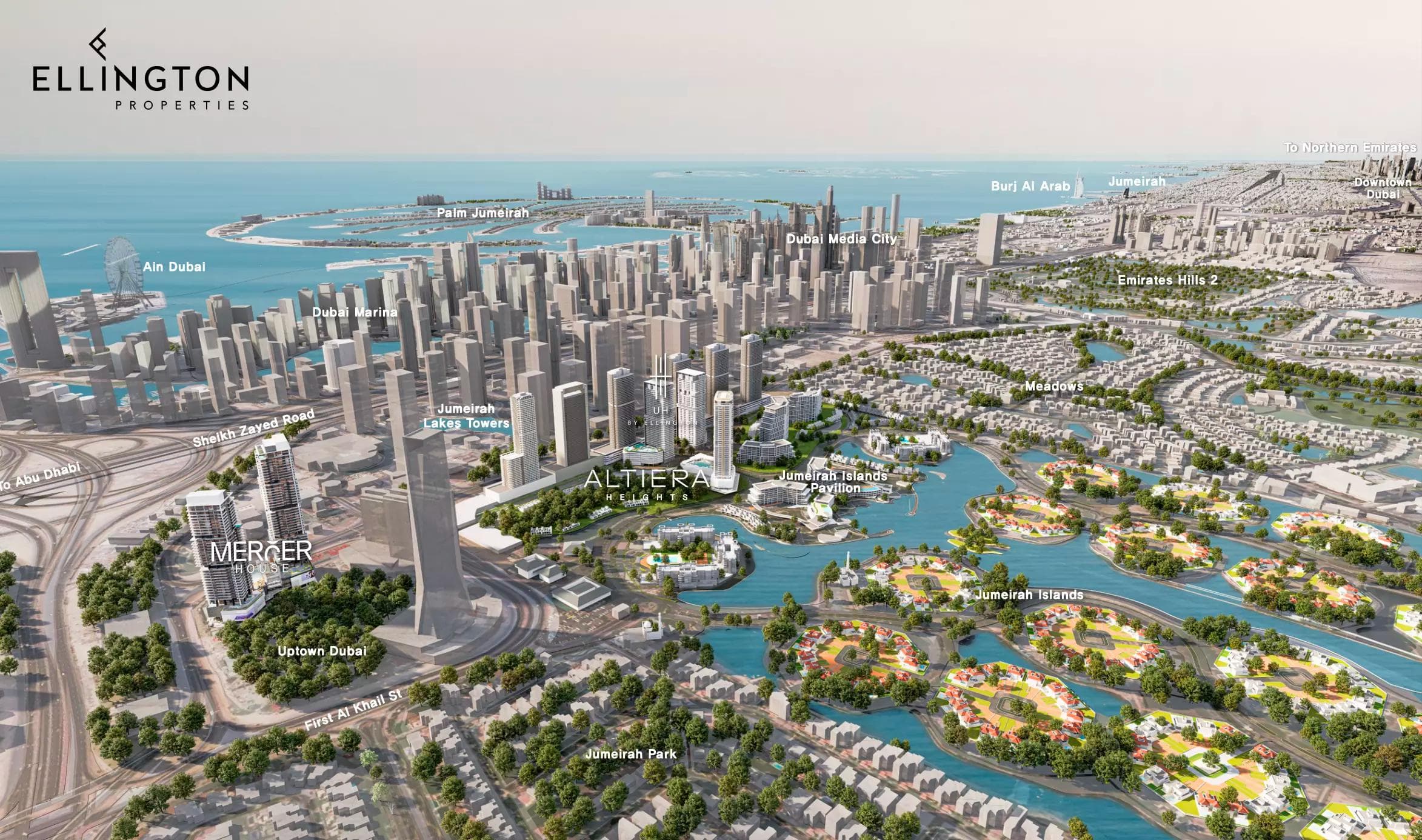 Altiera Heights by Ellington in Jumeirah Islands – 1 to 4 Bedroom