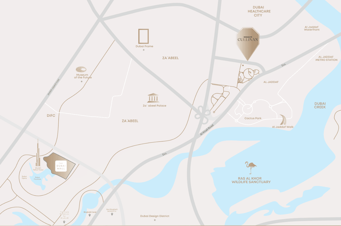 Binghatti Cullinan by Binghatti, Al Jaddaf – Studio to 3 Bedroom Apartments