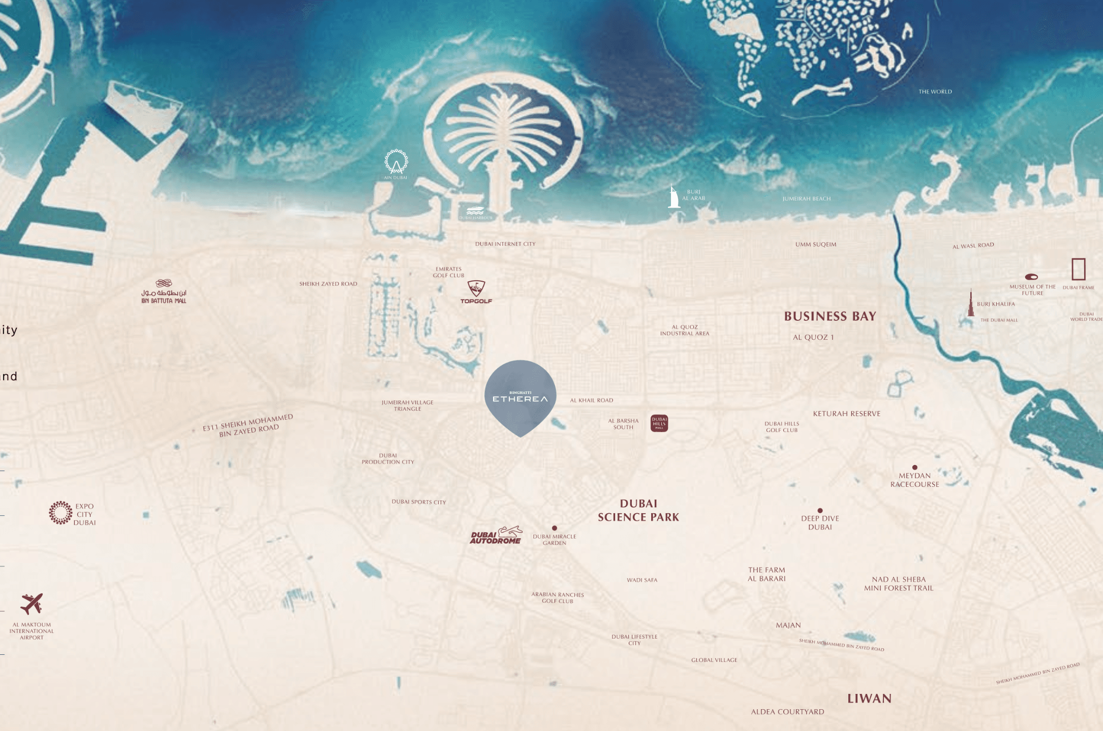 Binghatti Etherea by Binghatti, Jumeirah Village Circle – Studio to 2 Bedroom Apartments