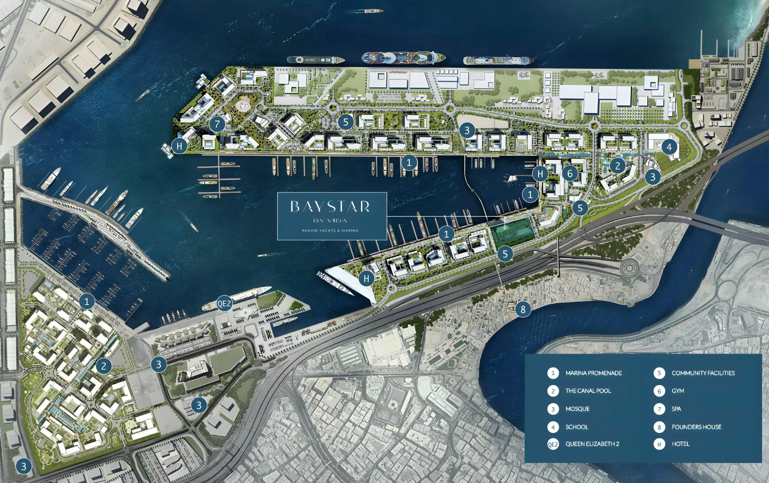 Baystar Vida by Emaar, Rashid Yachts & Marina – 1 to 4 Bedroom Apartments