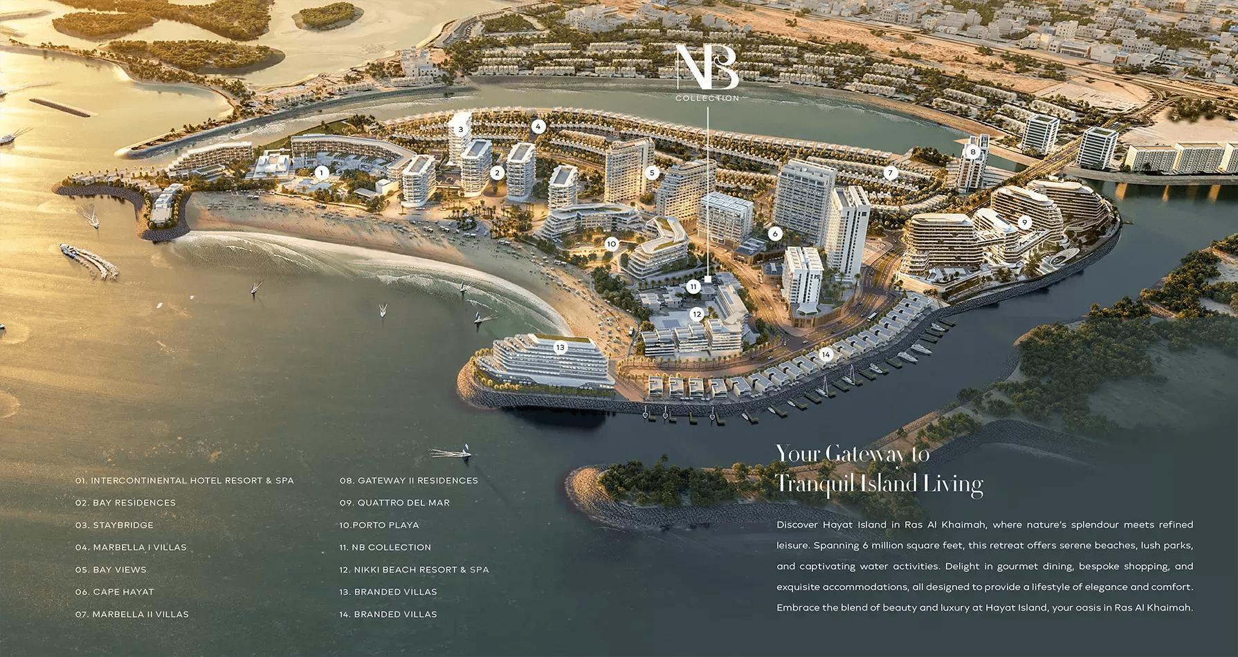 NB Collection by RAK Properties, Hayat Island – 4 Bedroom Villas