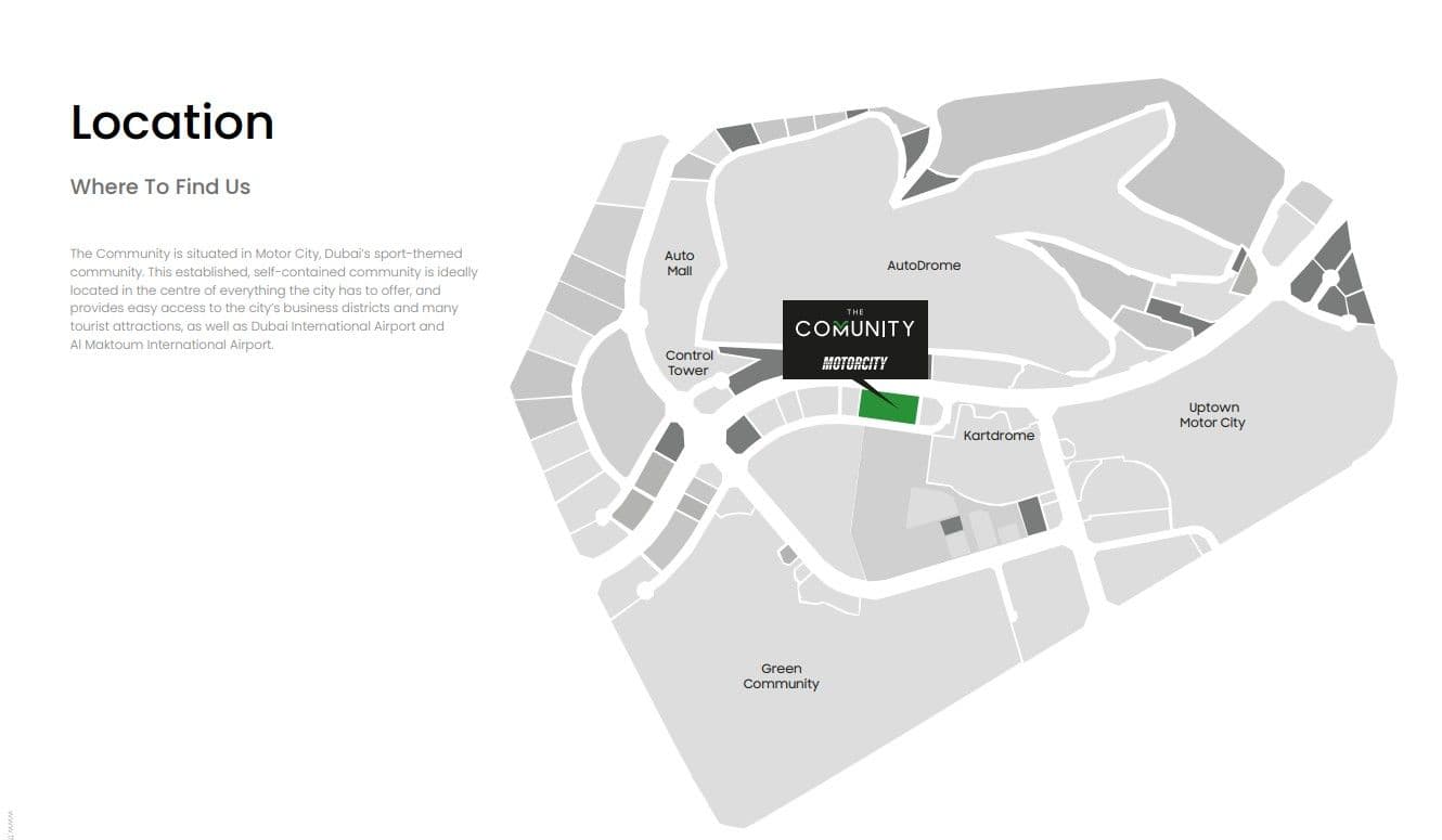 The Community by Aqua Developments, Motor City – Studio to 3 Bedroom Apartments