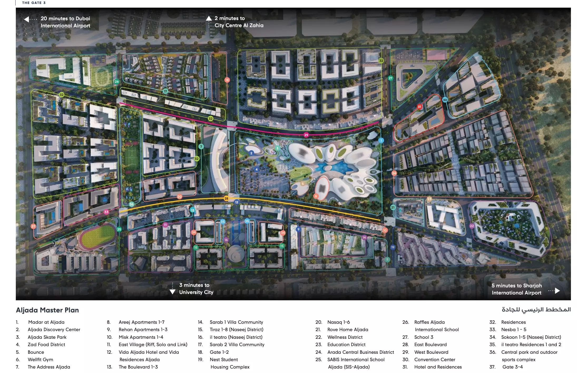 The Gate Phase 3 by Arada, Aljada – 1 to 3 Bedroom Apartments