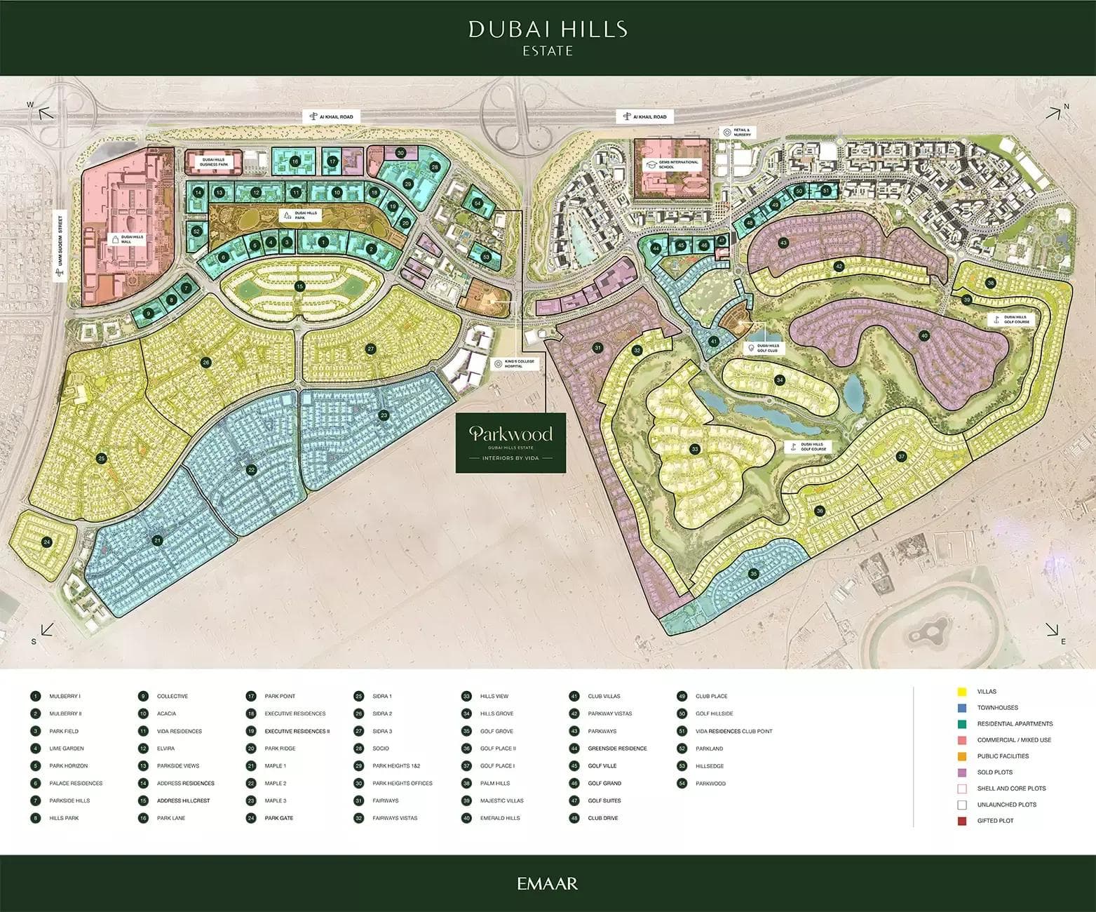 Parkwood by Emaar Properties, Dubai Hills Estate – 1 to 3 Bedroom Apartments and 3 Bedroom Townhouses
