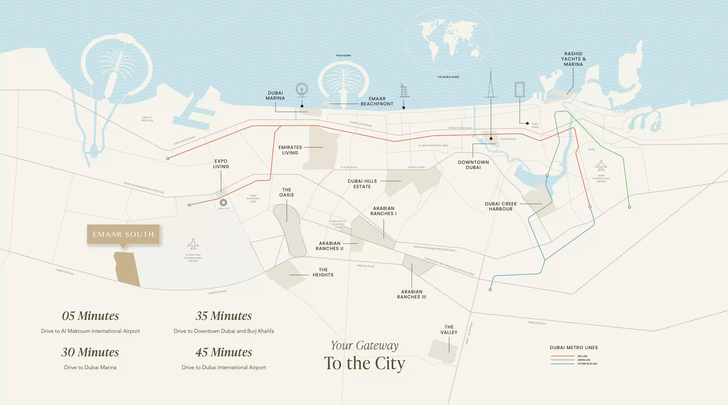 Golf Meadow by Emaar, Emaar South - 1 to 3 Bedroom Apartments & Townhouses