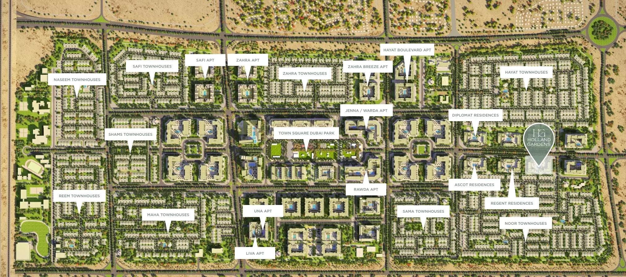 Holland Gardens by Nshama, Town Square – Studio, 1, 2 & 3 Bedroom Apartments