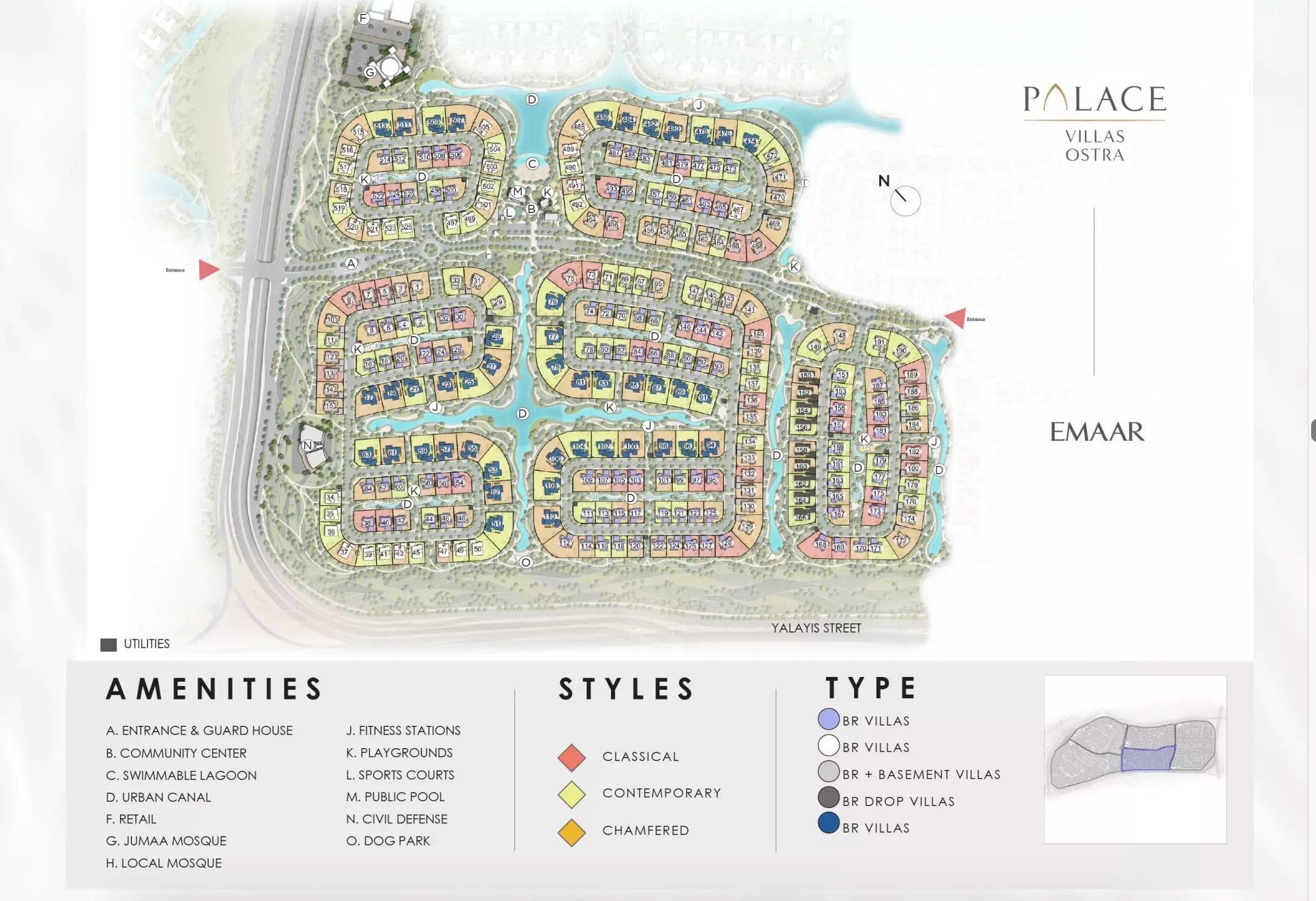 Palace Villas Ostra by Emaar, The Oasis - 4 to 6 Bedroom Villas