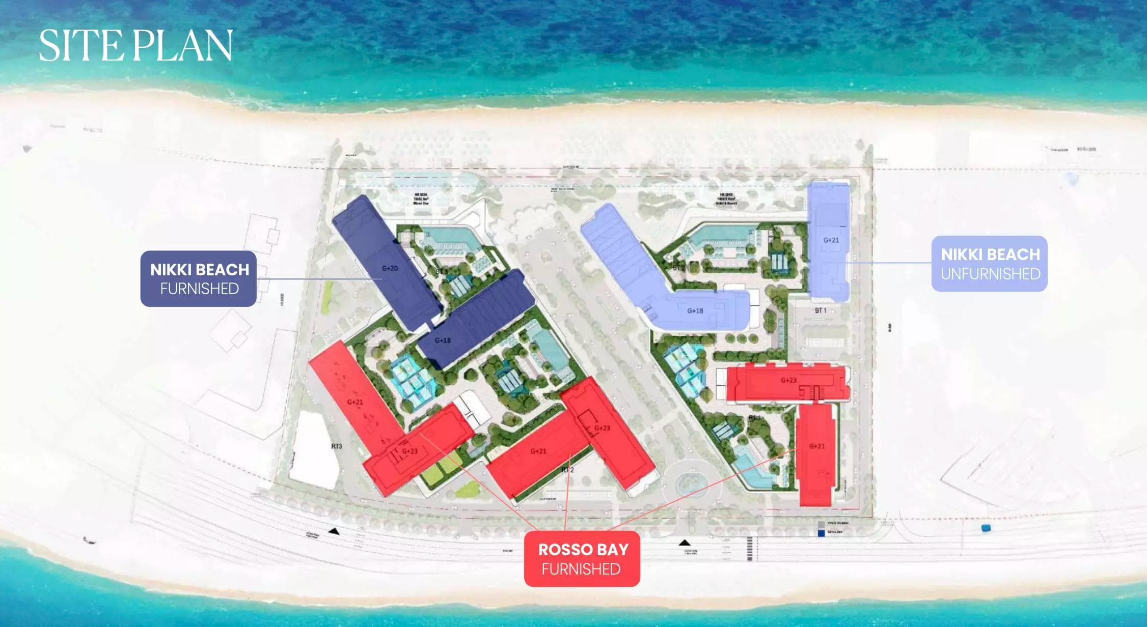 Rosso Bay Residences by Aldar, Al Marjan Island – 1 to 4 Bedroom Apartments and Penthouses