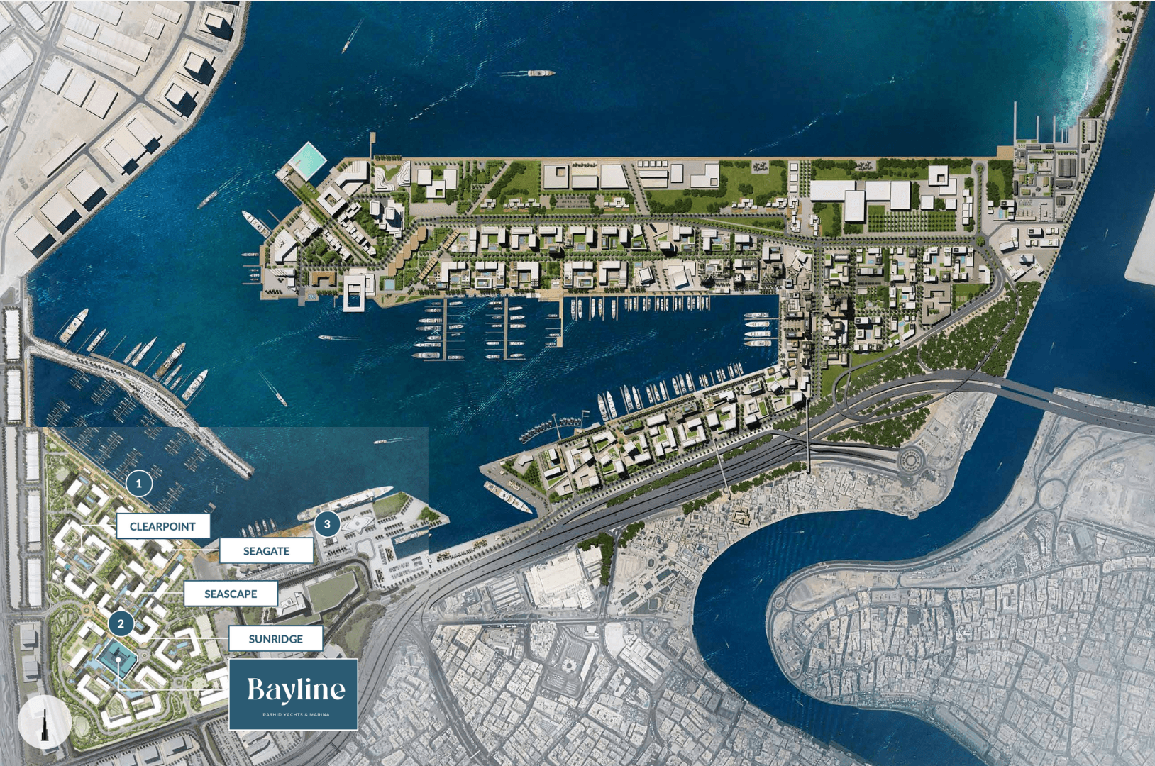 Bayline by Emaar, Rashid Yachts & Marina – 1 to 3 Bedroom Apartments & Duplexes