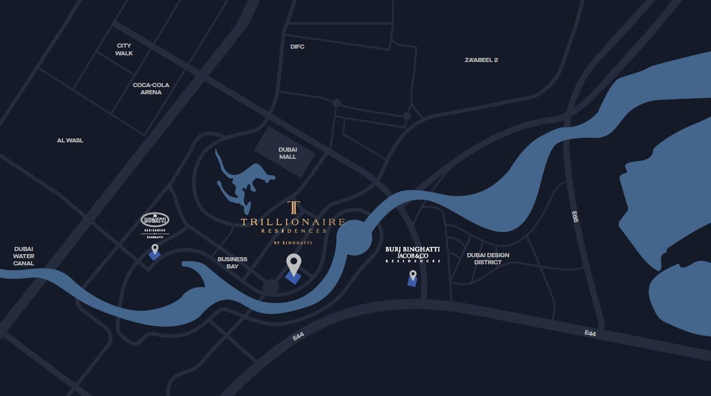 Trillionaire Residences by Binghatti, Business Bay – Studios to 2 Bedroom Apartments