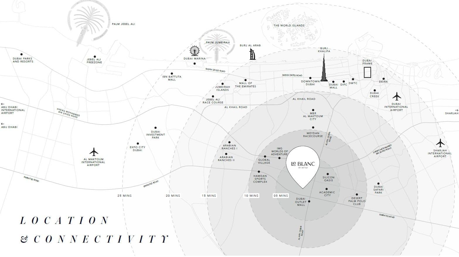 Le Blanc by Imtiaz, Dubai Land – Studio to 3 Bedroom Apartments