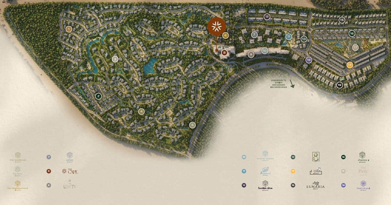 The Cape by Al Barari, Al Barari – 1 to 4 Bedroom Apartments