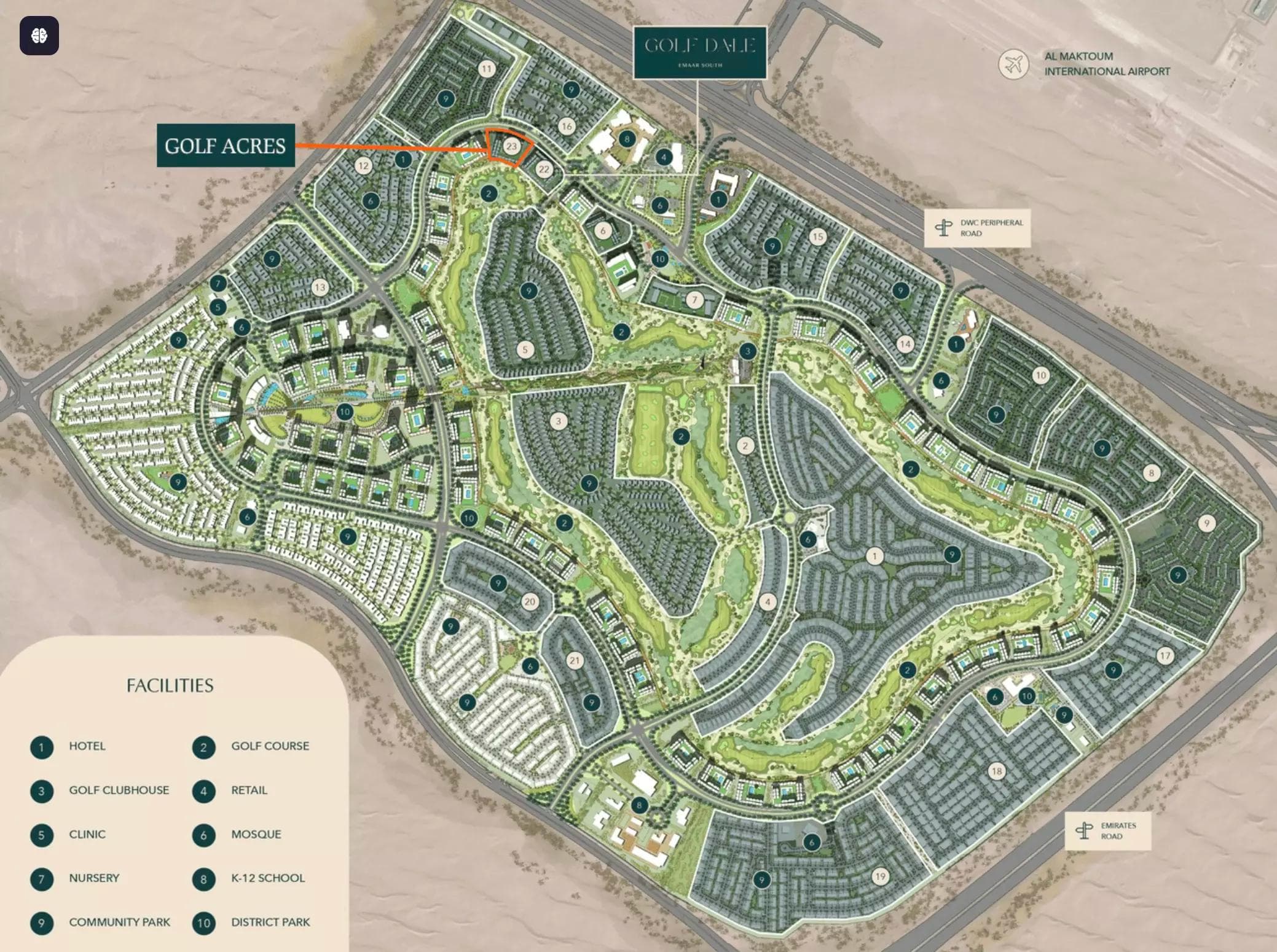 Golf Acres by Emaar Properties, Emaar South – 1 to 3 Bedroom Apartments and Townhouses