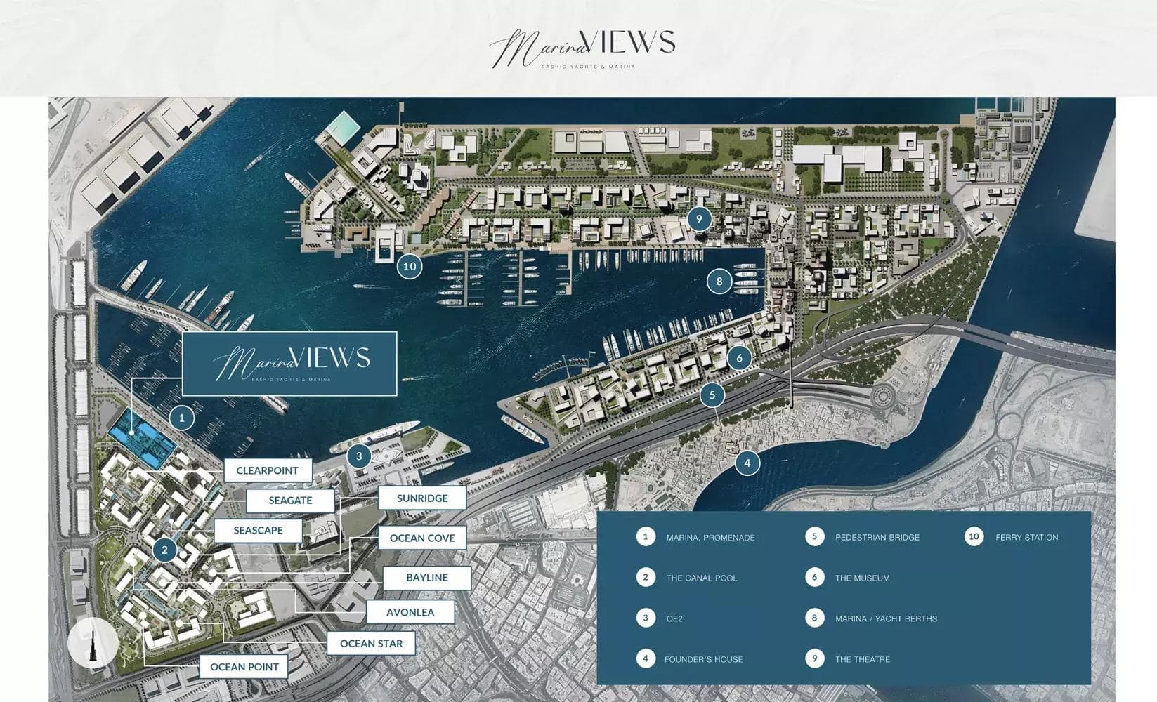 Marina Views by Emaar, Rashid Yachts & Marina – 1 to 4 Bedroom Apartments & Penthouses